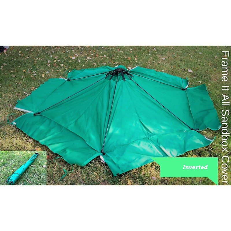 Frame It All Hexagon Sandbox Kit 7x8x11 2in. w/ Telescoping Canopy & Cover (300001366)