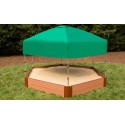 Frame It All Hexagon Sandbox Kit 7x8x11 2in. w/ Telescoping Canopy & Cover (300001366)