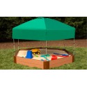 Frame It All Hexagon Sandbox Kit 7x8x11 2in. w/ Telescoping Canopy & Cover (300001366)