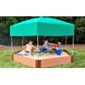 Frame It All Hexagon Sandbox Kit 7x8x11 2in. w/ Telescoping Canopy & Cover (300001366)