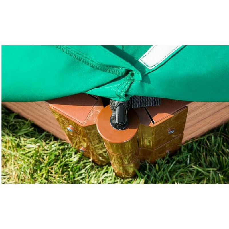 Frame It All Square Sandbox Kit 4x4 1in. w/ Telescoping Canopy & Cover (300001363)