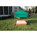 Frame It All Square Sandbox Kit 4x4 1in. w/ Telescoping Canopy & Cover (300001363)