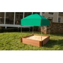 Frame It All Square Sandbox Kit 4x4 w/ Telescoping Canopy & Cover (300001361)