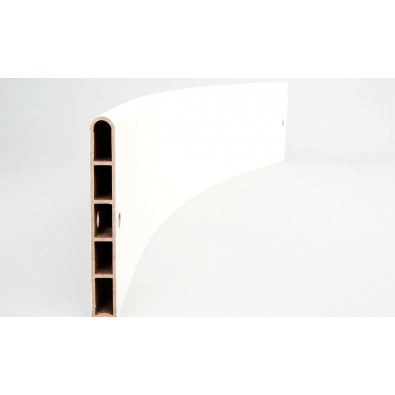 Frame It All Classic White Composite Raised Garden Bed Boards - Curved 1 profile [300001613]