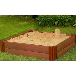 Frame It All Square Sandbox Kit 1in. 4x4 2 Level w/ Collapsible Cover (300001512)