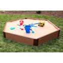 Frame It All Hexagon Sandbox Kit 2in. 7x8 2 Level w/ Collapsible Cover (300001511)