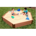 Frame It All Hexagon Sandbox Kit 1in. 7x8 2 Level w/ Collapsible Cover (300001510)