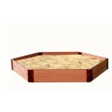Frame It All Hexagon Sandbox Kit 1in. 7x8 2 Level w/ Collapsible Cover (300001510)