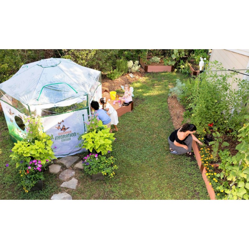 Frame It All Backyard Butterfly Learning Center - 8ft. X 7ft. Hexagon (1 Inch Profile) [300001505]