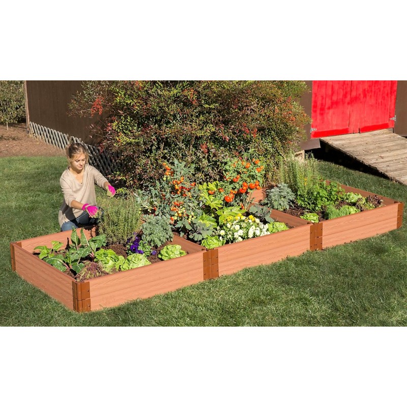 Frame It All Classic Sienna Raised Garden Bed 4x12 1in. 2 Level (300001400)