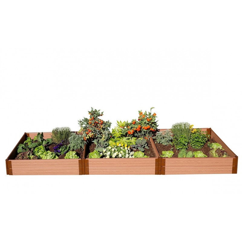 Frame It All Classic Sienna Raised Garden Bed 4x12 1in. 2 Level (300001400)