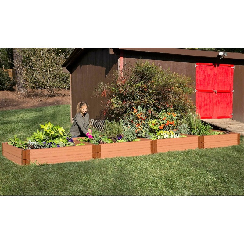 Frame It All Classic Sienna Raised Garden Bed 4x16 1in 2 Level (300001402)