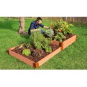 Frame It All Classic Sienna Raised Garden Bed 4x8 1in - Terraced (300001405)