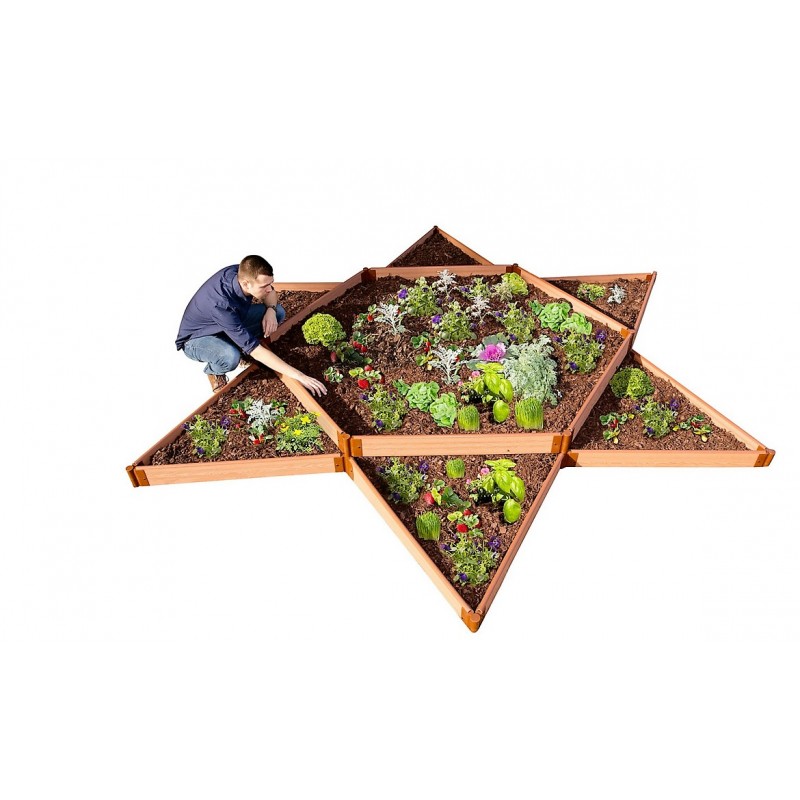 Frame It All Classic Sienna Raised Garden Bed Garden Star 12x12 1in (300001409)