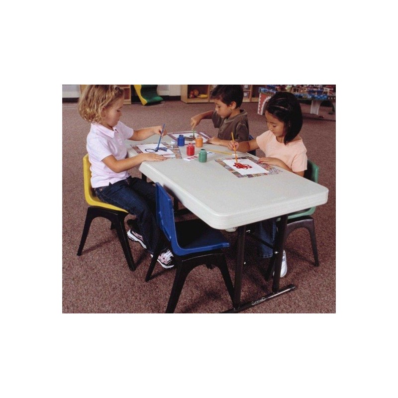 Lifetime 4 ft. Commercial Adjustable Height Folding Table (Almond) 80161