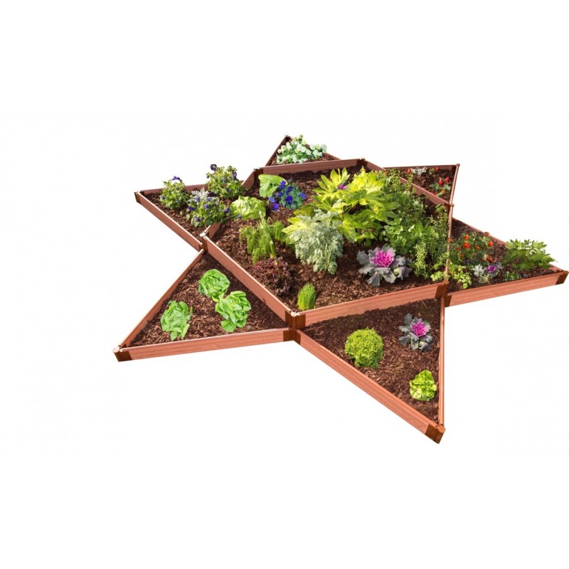 Frame It All Classic Sienna Raised Garden Bed Garden Star 12x12 1in (300001409)