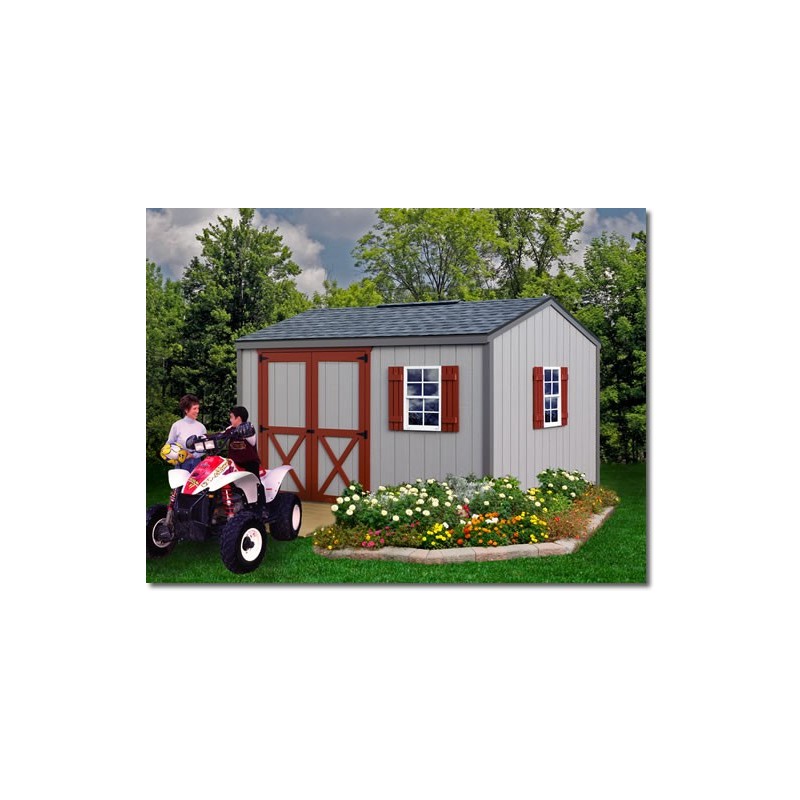 Best Barns Handmade Haven 12x10 Pre-Cut Shed Kit - Offset Eave Door (HHAVDE12)