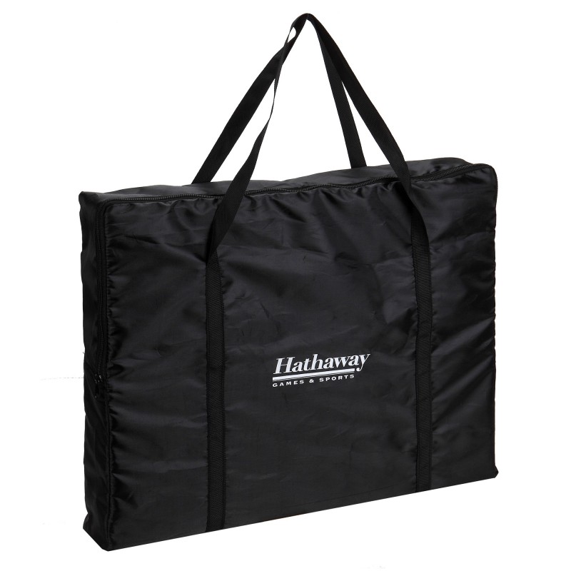 Hathaway Compact Cornhole Bean Bag Toss Game Set - Black