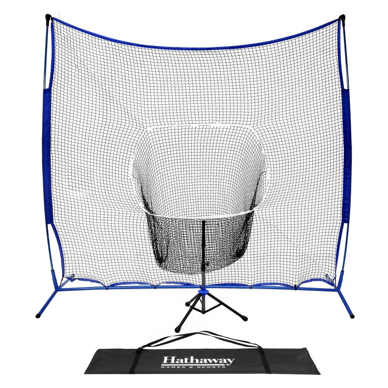 Hathaway Powerstroke Baseball Hitting Net System with Adjustable Tee (BG3401)