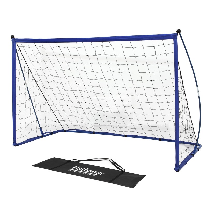 Hathaway Portable Soccer Goal System with Net, Black Carry Bag (BG3404)