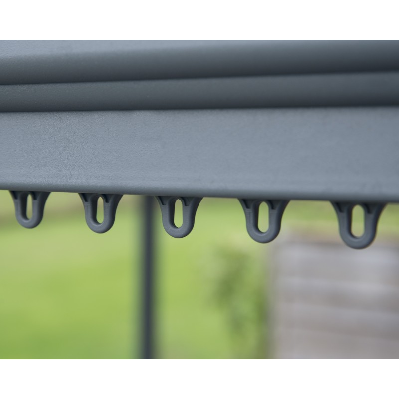 Palram 10 x 10 Milano 3000 Gazebo Kit - Gray (HG9172)