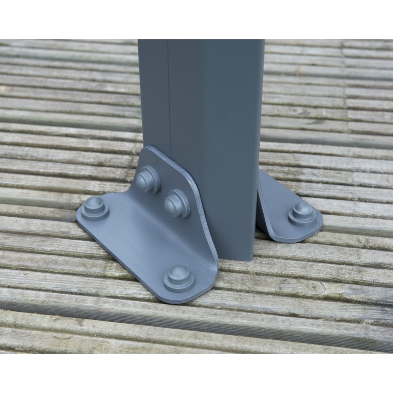 Palram 10 x 10 Milano 3000 Gazebo Kit - Gray (HG9172)