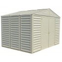 DuraMax Woodbridge 10.5 x 8 Vinyl Storage Shed with Foundation Kit (00224-1M)