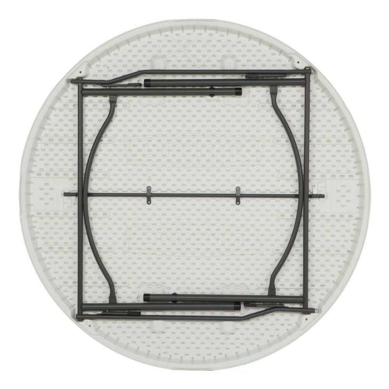 Lifetime 60-Inch Round Commercial Stacking Folding Tables 15-pack w/ Cart (white granite) 80441