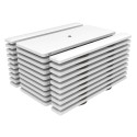 Lifetime 10 Pack - 6 ft. Plastic Folding Picnic Tables - White Granite (880215)
