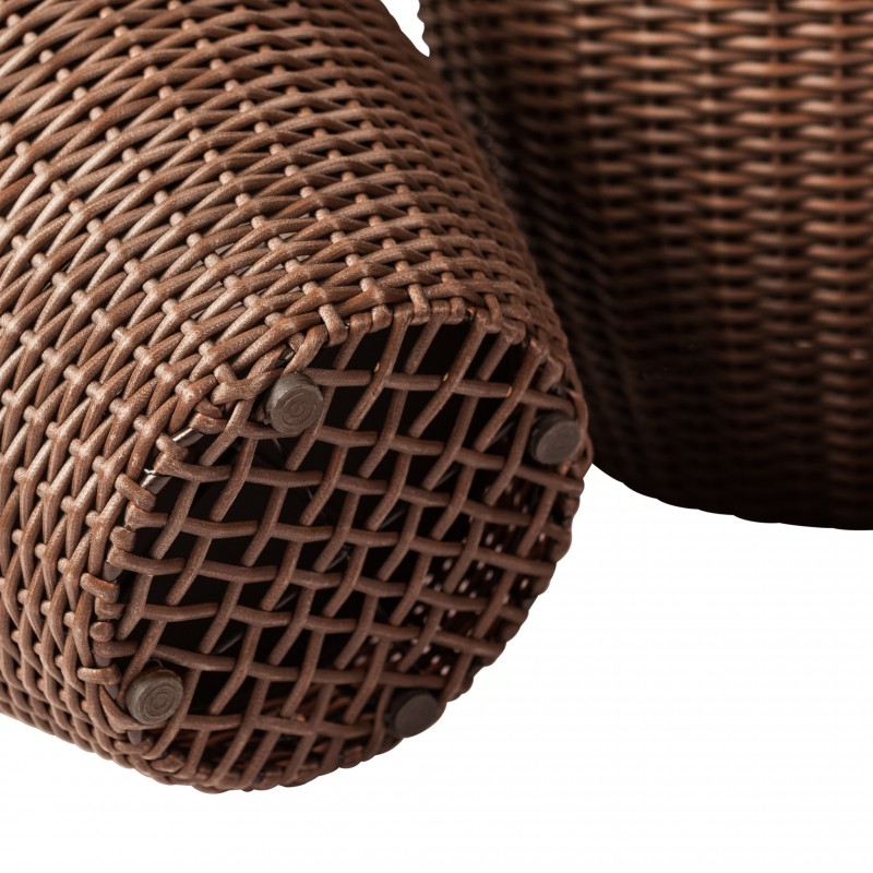 Patio Sense Tondo 3-piece Wicker Planter Set (62502)