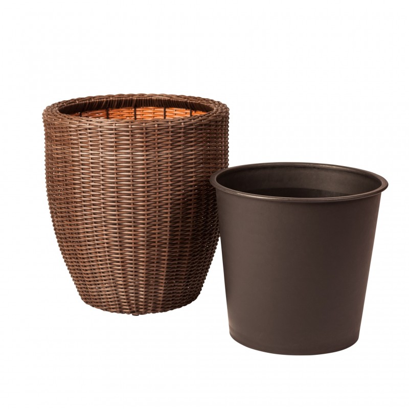 Patio Sense Tondo 3-piece Wicker Planter Set (62502)