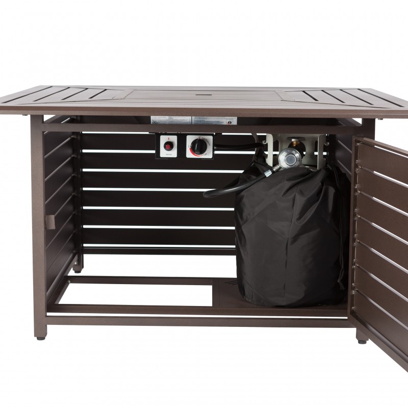 Fire Sense Danang Aluminum Square LPG Fire Pit (62446)