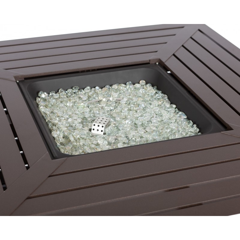 Fire Sense Danang Aluminum Square LPG Fire Pit (62446)