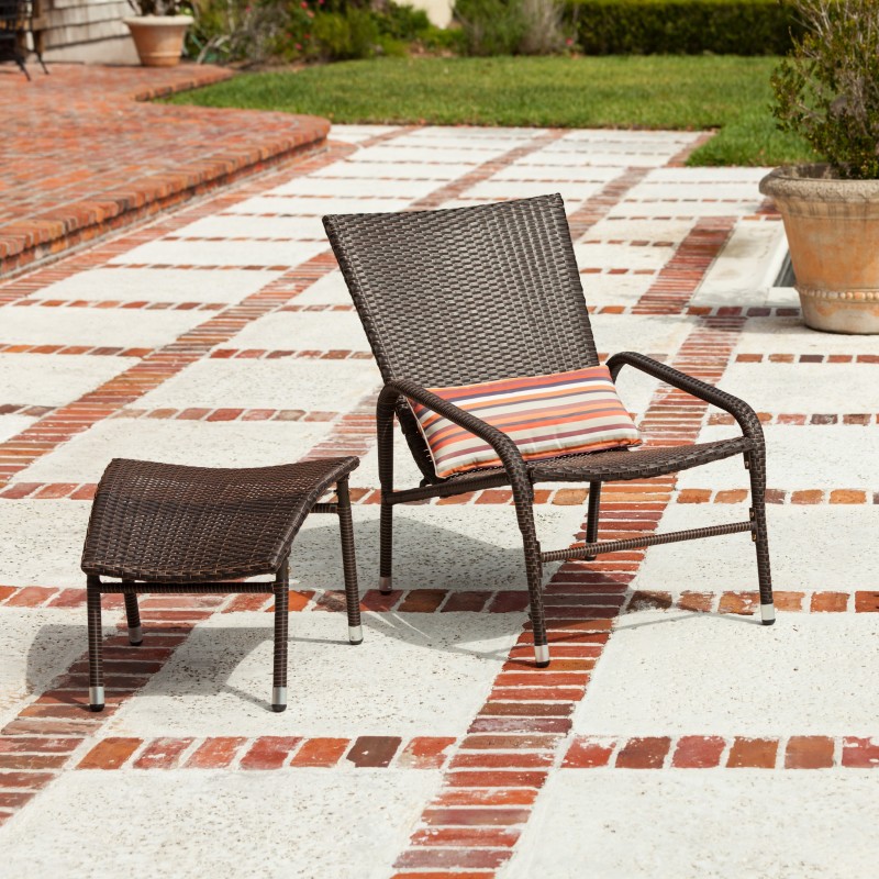 Patio Sense Lido Wicker Lounge Set (62408)