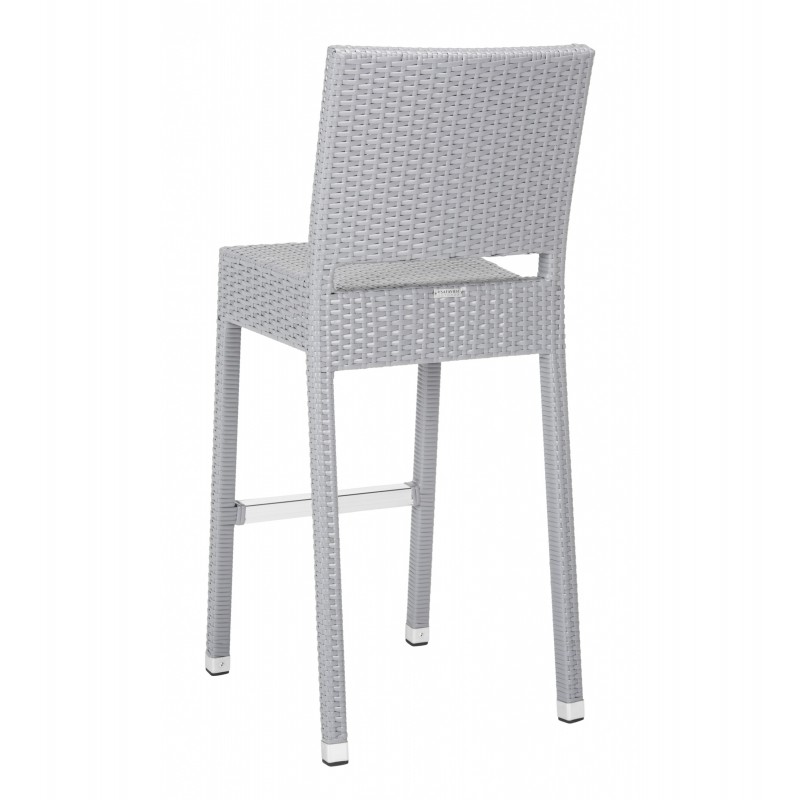 Safavieh Bethel Indoor-Outdoor Bar Stool - Grey (FOX5201D)