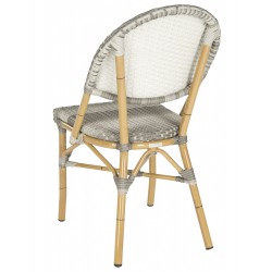 Safavieh Barrow Indoor-Outdoor Stacking Arm Chair Set of 2 - Grey (FOX5203B-SET2)