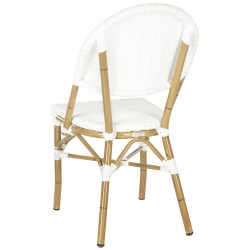 Safavieh Barrow Indoor-Outdoor Stacking Arm Chair Set of 2 - White (FOX5203C-SET2)