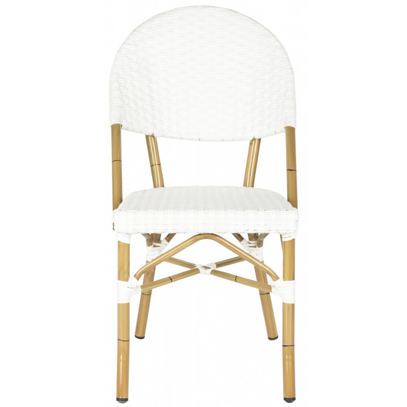 Safavieh Barrow Indoor-Outdoor Stacking Arm Chair Set of 2 - White (FOX5203C-SET2)