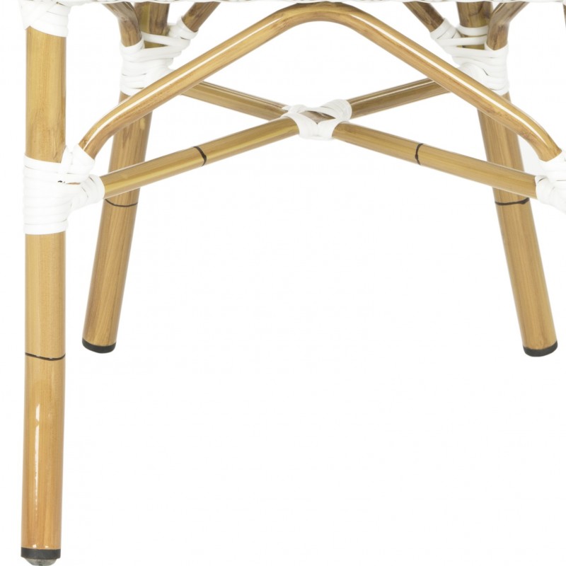 Safavieh Barrow Indoor-Outdoor Stacking Arm Chair Set of 2 - White (FOX5203C-SET2)