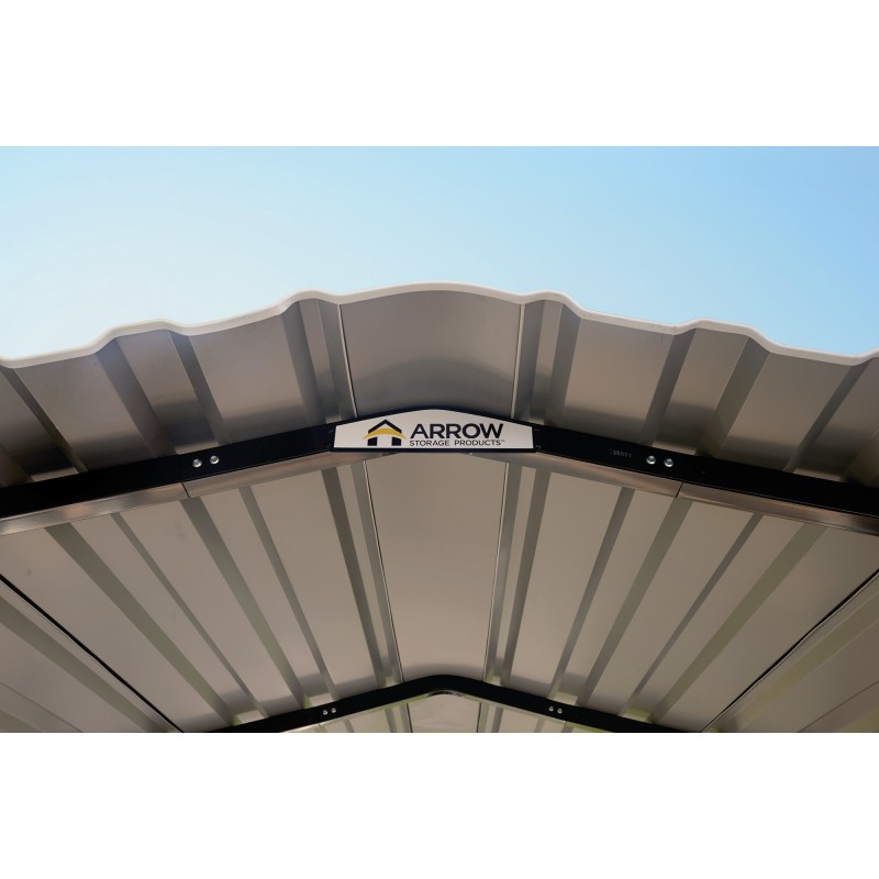 Arrow 10x29x7 Steel Carport Kit - Charcoal (CPHC102907) Arrow 10x29x7 Steel Carport Kit - Charcoal (CPHC102907)
