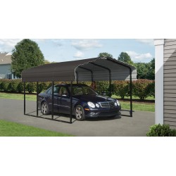 Arrow 10x29x7 Steel Carport Kit - Charcoal (CPHC102907)