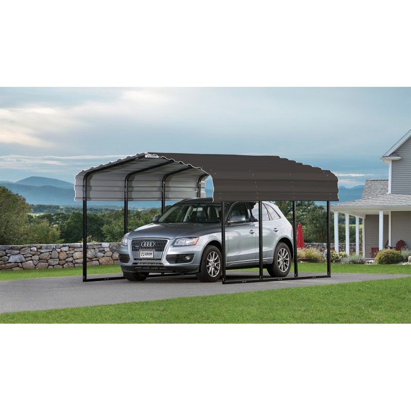 Arrow 10x29x7 Steel Carport Kit - Charcoal (CPHC102907) Arrow 10x29x7 Steel Carport Kit - Charcoal (CPHC102907)