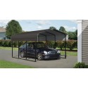 Arrow 10x20x7 Steel Carport Kit - Charcoal (CPHC102007)