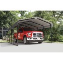 Arrow 12x24x7 Steel Carport Kit - Charcoal (CPHC122407)