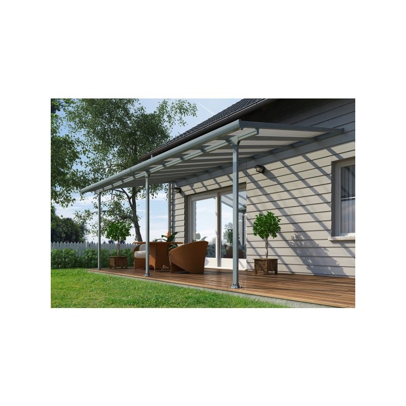 Palram - Canopia 10x50 Feria Patio Cover Kit - Gray (HG9450)
