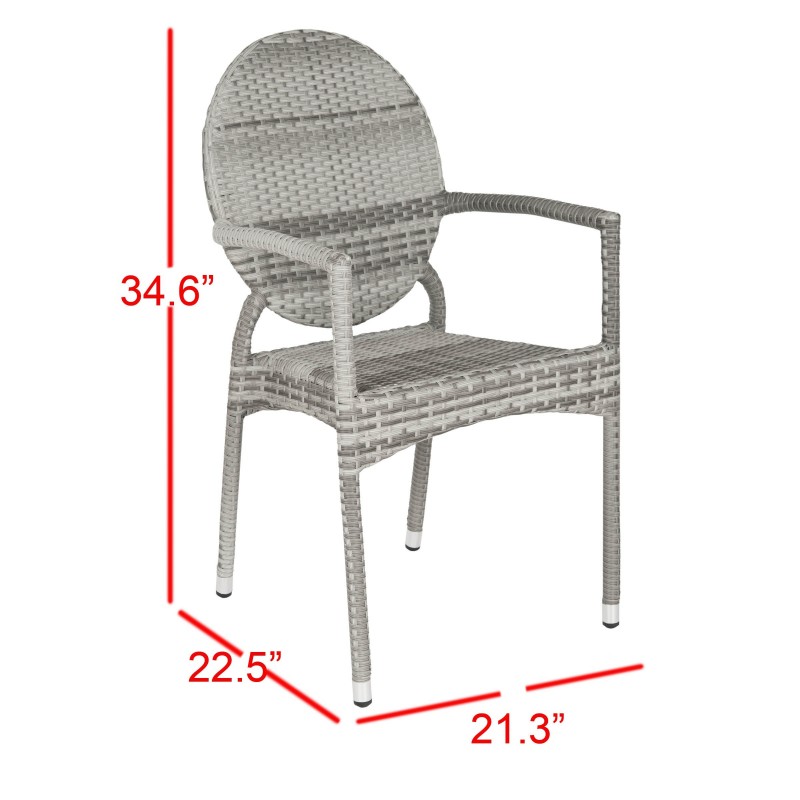 VALDEZ INDOOR-OUTDOOR FRENCH BISTRO STACKING SIDE CHAIR