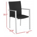 CORDOVA INDOOR-OUTDOOR STACKING ARM CHAIR CORDOVA INDOOR-OUTDOOR STACKING ARM CHAIR