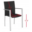 CORDOVA INDOOR-OUTDOOR STACKING ARM CHAIR