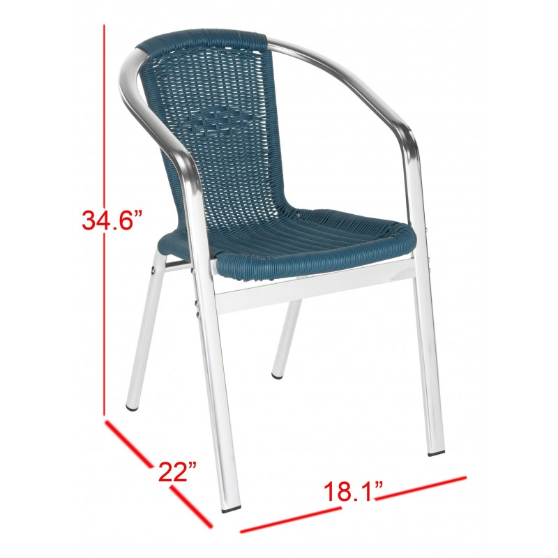 WRANGELL INDOOR-OUTDOOR STACKING ARMCHAIR