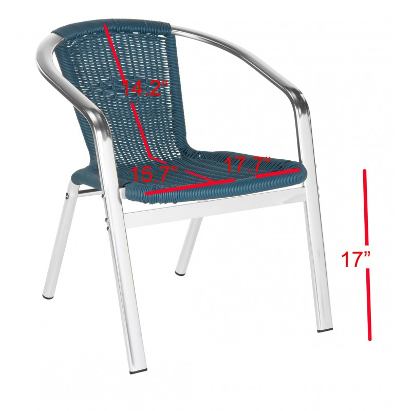 WRANGELL INDOOR-OUTDOOR STACKING ARMCHAIR